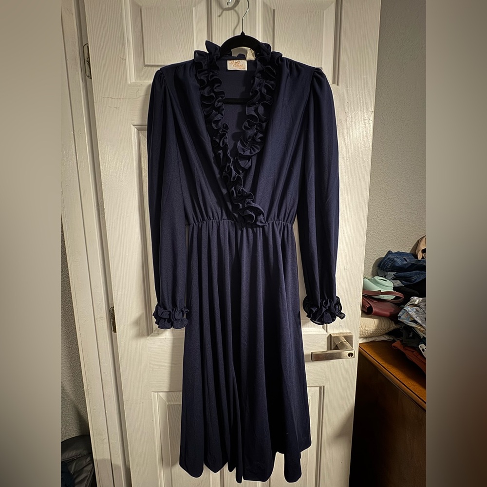Lady Carol Navy Dress